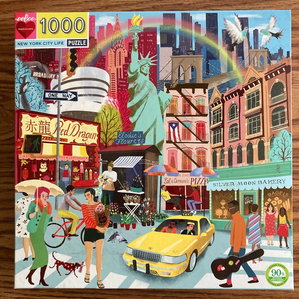 Puzzle 1000 pieces.  Used once.